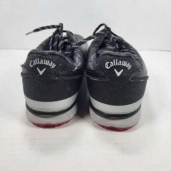 Callaway Halo Women's 10.5 B Black Golf Shoes All‎ Spikes Included - Picture 4 of 14
